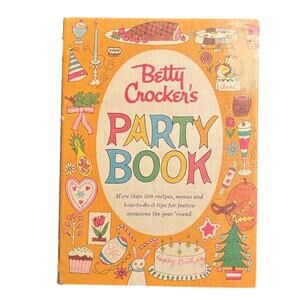 VTG 1960 First Ed., First Printing Betty Crocker Party Book, Spiral Bound, HC